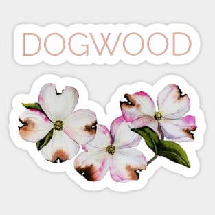 Dogwood tree flowers Sticker